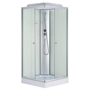 {{photo.Alt || photo.Description || 'Душевая кабина Loranto 880х880х2150 белое заднее стекло, поддон 14 см, матовое стекло 4 мм, профиль хром матовый (CS-992EATM/W-90)'}}