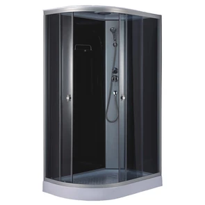 {{photo.Alt || photo.Description || 'Душевая кабина Loranto 1180х780х2080 правосторонняя, черное заднее стекло, поддон 14 см, тонированное стекло 4 мм, профиль хром матовый (CS-877EATM/B-120)'}}