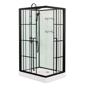 {{photo.Alt || photo.Description || 'Душевая кабина Loranto 1180x780x2040 без крыши, левосторонняя, белое заднее стекло, поддон 14 см, прозрачное стекло 4 мм, профиль черный (CS-3008TM/W-120L)'}}