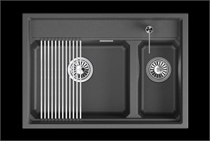 {{photo.Alt || photo.Description || 'Кухонная мойка GRANULA кварц (7302i, ЧЁРНЫЙ)'}}