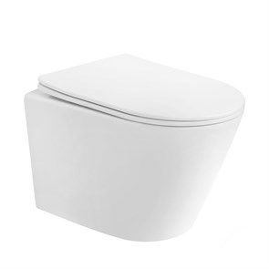 {{photo.Alt || photo.Description || 'Унитаз ABBER Bequem AC1102T подвесной белый, безободковый, смыв торнадо'}}