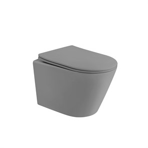 {{photo.Alt || photo.Description || 'Унитаз ABBER Bequem AC1102TMG подвесной серый матовый, безободковый, смыв торнадо'}}