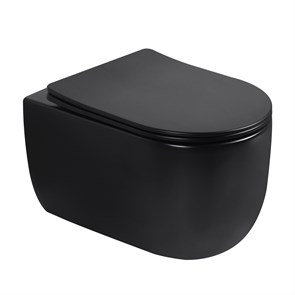 {{photo.Alt || photo.Description || 'Унитаз ABBER Bequem AC1104TMB подвесной черный матовый, безободковый, смыв торнадо'}}