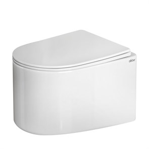 {{photo.Alt || photo.Description || 'Унитаз ABBER Bequem AC1129 подвесной белый, безободковый, смыв торнадо'}}