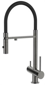 {{photo.Alt || photo.Description || 'Смеситель для кухонной мойки DQ с фильтром графит (DA1462506Grey)'}}