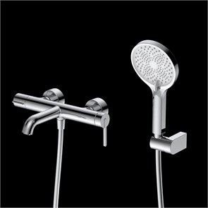 {{photo.Alt || photo.Description || 'Смеситель для ванны с душем DQ K?ln короткий излив хром (DA1753201)'}}