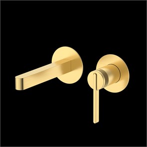 {{photo.Alt || photo.Description || 'Смеситель для раковины DQ Bonn встраиваемый настенный мат.золото (DA1704407)'}}