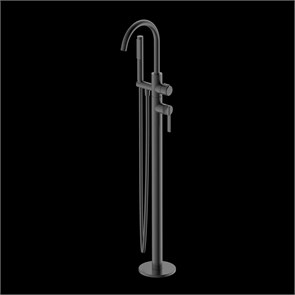 {{photo.Alt || photo.Description || 'Напольный смеситель для ванны с душем DQ Bonn графит (DA1706006)'}}