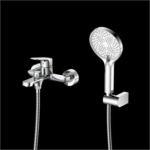 {{photo.Alt || photo.Description || 'Смеситель для ванны с душем DQ Frankfurt короткий излив хром (DA1733201)'}}