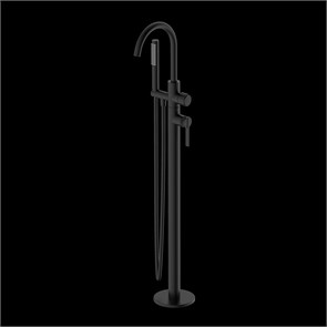 {{photo.Alt || photo.Description || 'Напольный смеситель для ванны с душем DQ Bonn черный (DA1706005)'}}