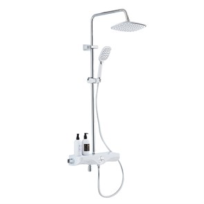 {{photo.Alt || photo.Description || 'Душевая система AZARIO с поворотным изливом, с термостатом, хром/белый (AZ-821)'}}