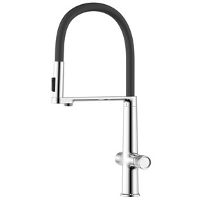 {{photo.Alt || photo.Description || 'Смеситель для кухонной мойки Azario ADVANTAGE гибкий излив, керамический картиридж, хром (AZ-VRG569223C)'}}