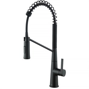 {{photo.Alt || photo.Description || 'Смеситель для кухонной мойки Azario SPRING выдвижной излив, керамический картридж, черный (AZ-VGT569183PA)'}}