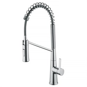 {{photo.Alt || photo.Description || 'Смеситель для кухонной мойки Azario SPRING выдвижной излив, керамический картридж, хром (AZ-VGT569183C)'}}