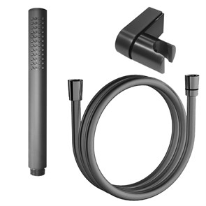 Душевой набор Azario: душевая лейка + держатель для лейки + ПВХ шланг для душа 1,2м, графит (CS00088965) CS00088965
