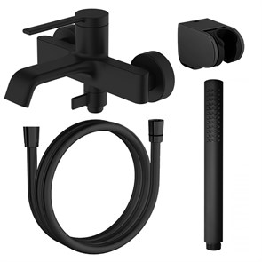 {{photo.Alt || photo.Description || 'Смеситель для ванны и душа Azario VINCENTE с ручным душем, керамический картридж, черный матовый (AZ-VRZ2338326PA)'}}