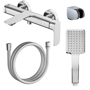 {{photo.Alt || photo.Description || 'Смеситель для ванны и душа Azario ASHER с ручным душем, керамический картридж, хром (AZ-VNN238311C)'}}