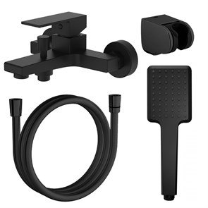 {{photo.Alt || photo.Description || 'Смеситель для ванны и душа Azario EDDIE с ручным душем, керамический картридж, черный матовый (AZ-WQY238207PA)'}}