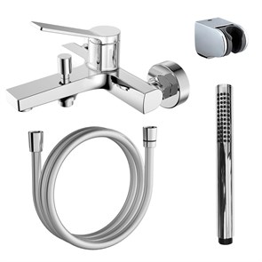 {{photo.Alt || photo.Description || 'Смеситель для ванны и душа Azario VISE с ручным душем, керамический картридж, хром (AZ-VSA238330C)'}}