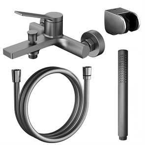 {{photo.Alt || photo.Description || 'Смеситель для ванны и душа Azario VISE с ручным душем, керамический картридж, графит (AZ-VSA238330AJ)'}}