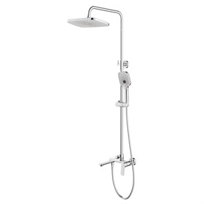 {{photo.Alt || photo.Description || 'Душевая система Azario Alanti с квадратным тропическим душем, керамический картридж, шланг 150 см, хром (AZ-K2332-1)'}}