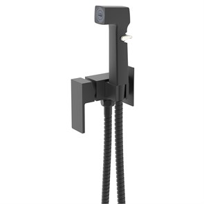 {{photo.Alt || photo.Description || 'Гигиенический душ Azario Graves со смесителем, керамический картридж, скрытый монтаж, шланг 150 см, черный матовый (AZ-KFX03B)'}}