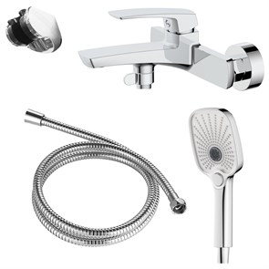 {{photo.Alt || photo.Description || 'Смеситель для ванны Azario Conda с ручным душем, керамический картридж, шланг 150 см, хром (AZ-K3011)'}}