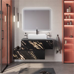 {{photo.Alt || photo.Description || 'Тумба со столешницей подвесная и нижней тумбой CEZARES SLIDER 100 Чёрный фьюжн, столешница SLD-100/48-MNO'}}