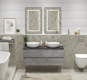 {{photo.Alt || photo.Description || 'Тумба со столешницей подвесная BelBagno KRAFT 120 Cemento Grigio'}}