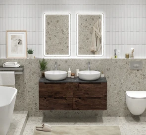 {{photo.Alt || photo.Description || 'Тумба с четырьмя ящиками и столешницей подвесная BelBagno ETNA 120 Rovere Moro'}}