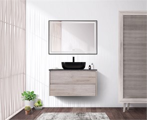 {{photo.Alt || photo.Description || 'Тумба со столешницей и накладной раковиной подвесная BelBagno KRAFT 90 Rovere Galifax Bianco'}}
