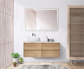 {{photo.Alt || photo.Description || 'Тумба со столешницей подвесная BelBagno KRAFT 120 Rovere Nebrasca Nature, раковина слева'}}