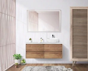 {{photo.Alt || photo.Description || 'Тумба со столешницей подвесная BelBagno KRAFT 120 Rovere Tabacco, раковина справа'}}