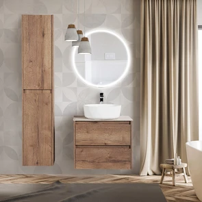 {{photo.Alt || photo.Description || 'Тумба со столешницей и накладной раковиной подвесная BelBagno KRAFT 60 Rovere Tabacco'}}