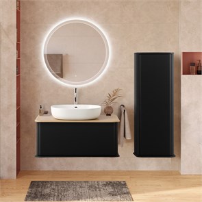 {{photo.Alt || photo.Description || 'Тумба со столешницей подвесная CEZARES IDRA 98 Nero opaco, столешница 55836 Rovere Tabacco'}}