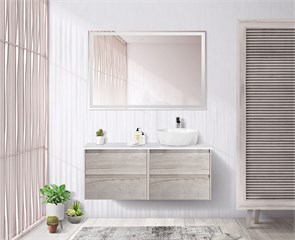 {{photo.Alt || photo.Description || 'Тумба со столешницей подвесная BelBagno KRAFT 120 Rovere Galifax Bianco, раковина справа'}}
