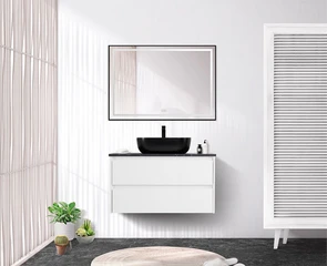 {{photo.Alt || photo.Description || 'Тумба со столешницей и накладной раковиной подвесная BelBagno KRAFT 80 Bianco Opaco'}}