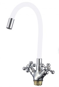 {{photo.Alt || photo.Description || 'Смеситель для кухонной мойки Fmark с гибким цветным изливом (FM4319-02)'}}