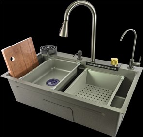 {{photo.Alt || photo.Description || 'Многофункциональная мойка для кухни Fmark (FSC003T)'}}