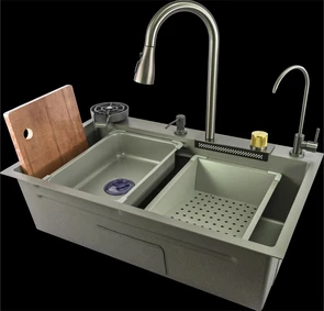 {{photo.Alt || photo.Description || 'Многофункциональная мойка для кухни Fmark (FSC003T)'}}