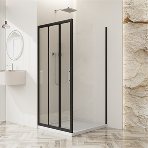 Душевой уголок BelBagno UNO-195-AHF-31-90/80-C-NERO UNO-195-AHF-31-90/80-C-NERO