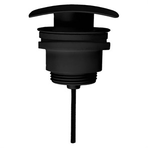 {{photo.Alt || photo.Description || 'Донный клапан для умывальника G 1 1/4 латунь, квадрат, ЧЕРНЫЙ, матовый, CLIC-CLAC, блистер, AZARIO'}}