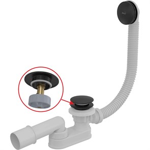 {{photo.Alt || photo.Description || 'A507BLACK-80 Сифон для ванны click/clack, черный-мат'}}