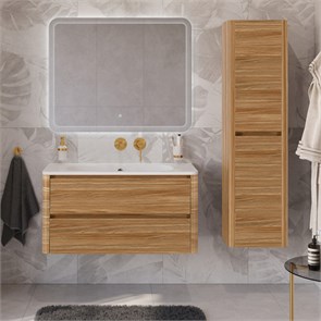 {{photo.Alt || photo.Description || 'Тумба с раковиной подвесная CEZARES RELAX 100 Дуб карамельный, раковина белая без отверстия под смеситель'}}