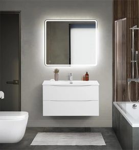 {{photo.Alt || photo.Description || 'Тумба с раковиной подвесная BelBagno MARINO-CER-MINI 90 Bianco Lucido, раковина белая'}}