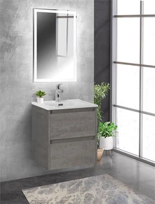 {{photo.Alt || photo.Description || 'Тумба с раковиной подвесная BelBagno KRAFT 50 Cemento Grigio, раковина белая'}}