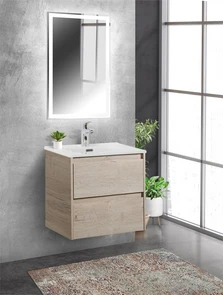 {{photo.Alt || photo.Description || 'Тумба с раковиной подвесная BelBagno KRAFT 50 Rovere Galifax Bianco, раковина белая'}}
