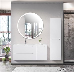 {{photo.Alt || photo.Description || 'Тумба с раковиной подвесная с двумя ящиками и одной дверцей BelBagno ETNA 120 Bianco Lucido левая, раковина белая'}}