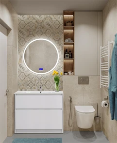 {{photo.Alt || photo.Description || 'Тумба с керамической раковиной напольная BelBagno KRAFT 100 Bianco Opaco, раковина LOV-1000-LVB белая'}}
