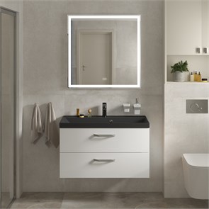 {{photo.Alt || photo.Description || 'Тумба с раковиной подвесная BelBagno AURORA 90 Bianco Lucido, раковина чёрная'}}